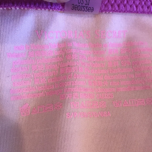 Victoria’s Secret Pinkish Purple Rhinestone Straps 34DD. Bottom size Small - Picture 13 of 13